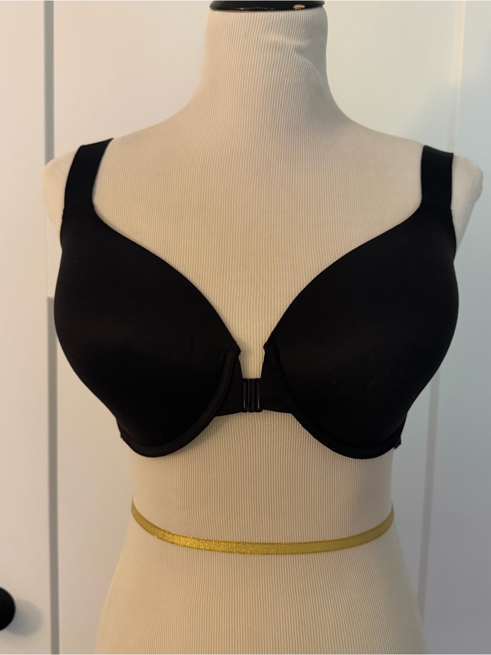 Spanx Brallelujah Bra Black Size 34DDD, Front Closure, Wide Straps